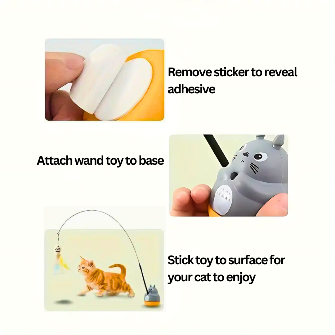 Interactive Cat Wand – Durable, Interactive Cat Toy for Active Play