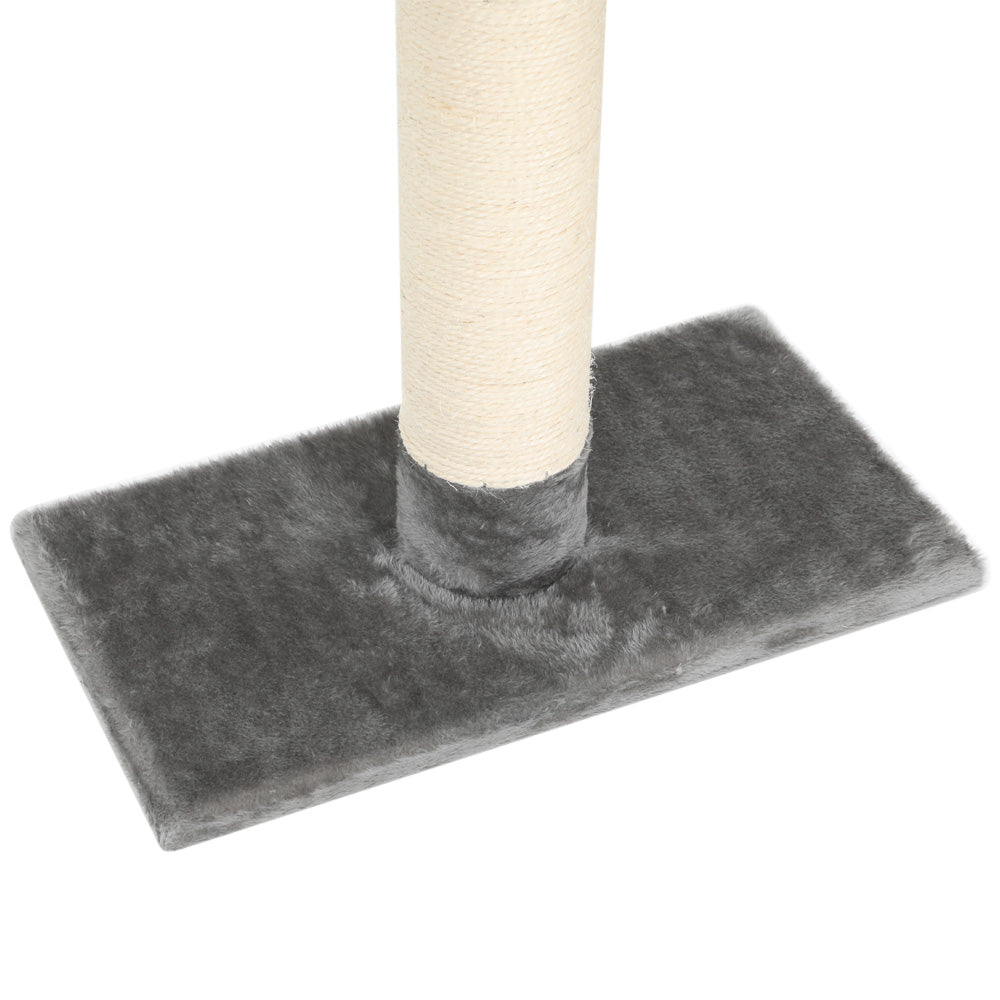 Large Scratching Post (Grey & White) - 290cm Floor To Ceiling Scratching Tower