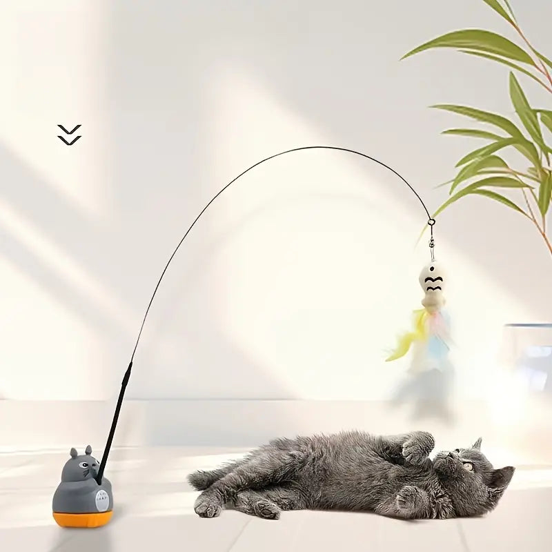 Interactive Cat Wand – Durable, Interactive Cat Toy for Active Play