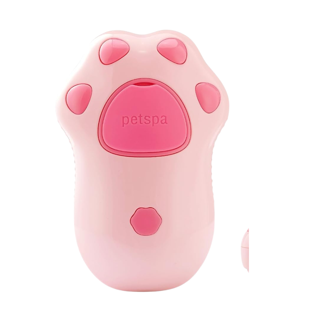 Pink Paw Cat Steam Brush